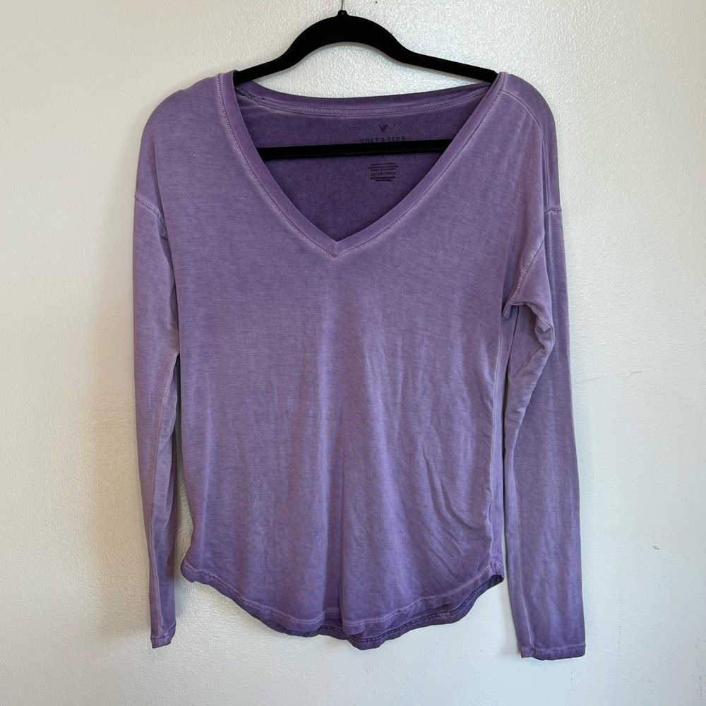 Purple American eagle long sleeve